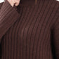 Mock Neck Ribbed Pullover