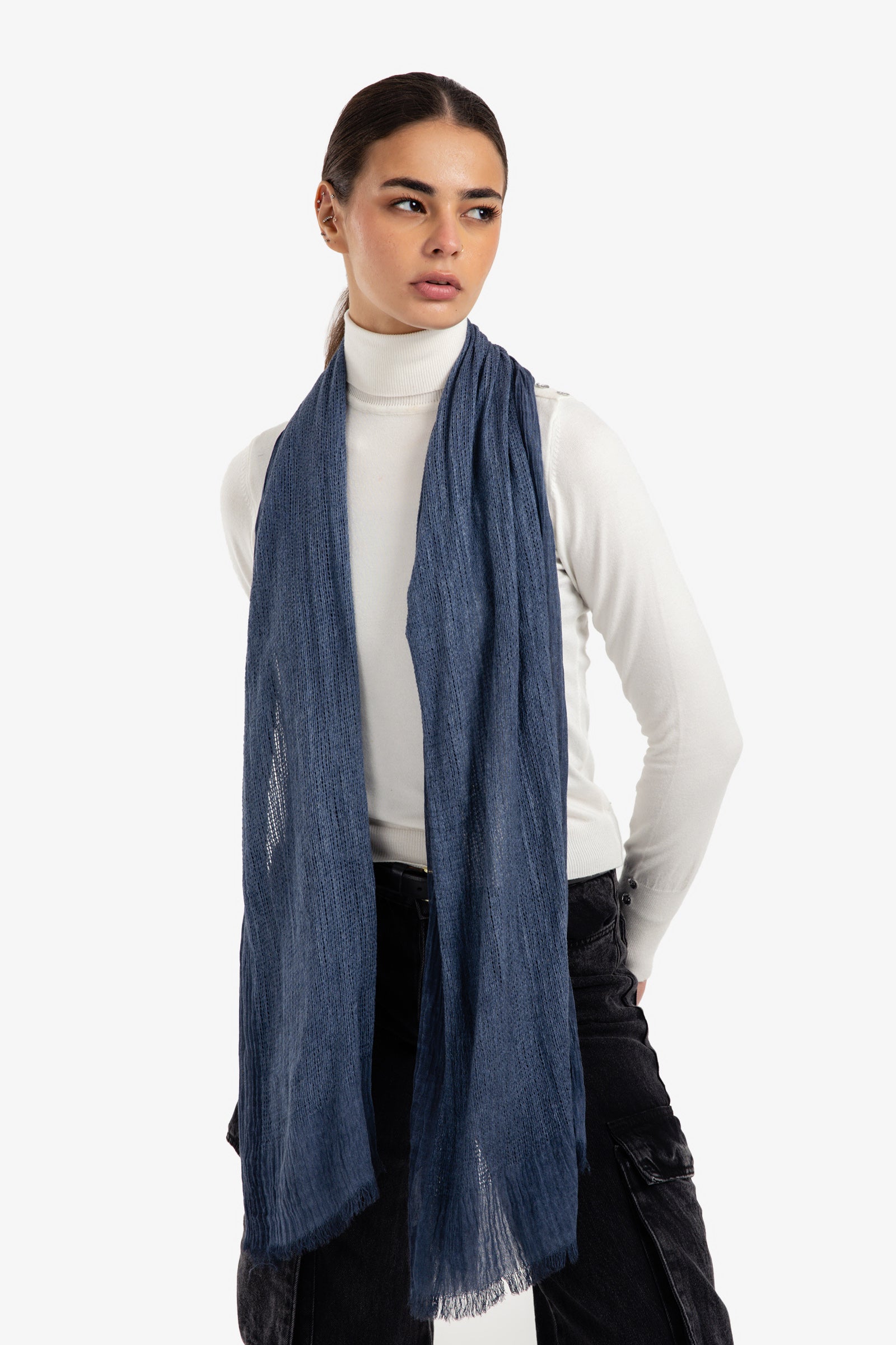 Perforated Rectangular Scarf