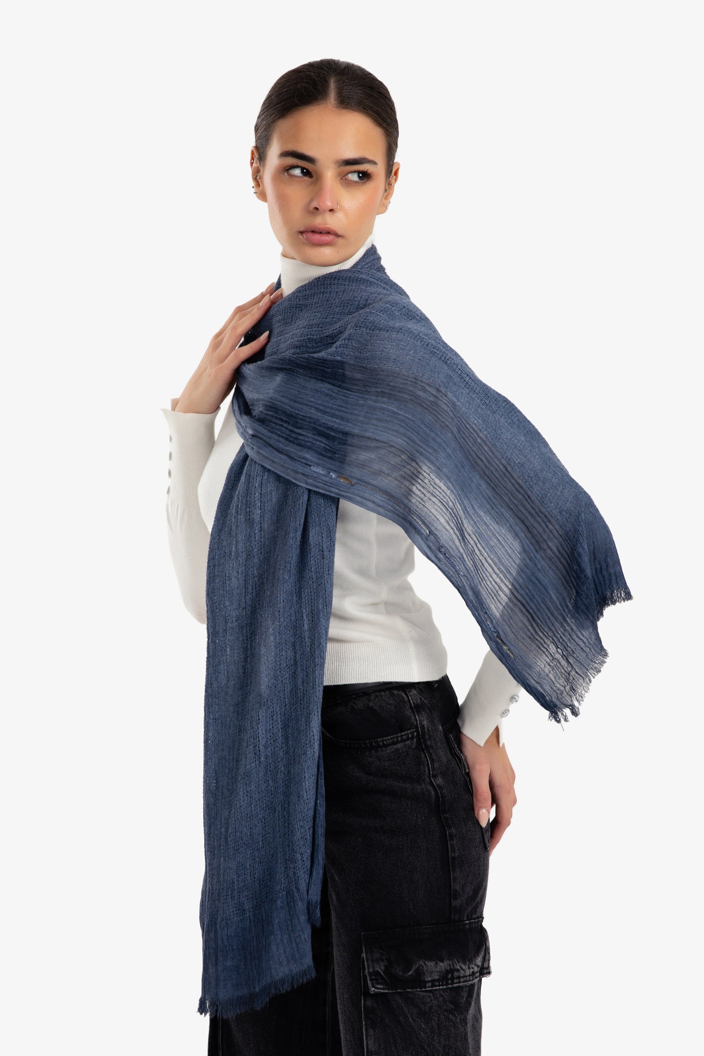 Perforated Rectangular Scarf