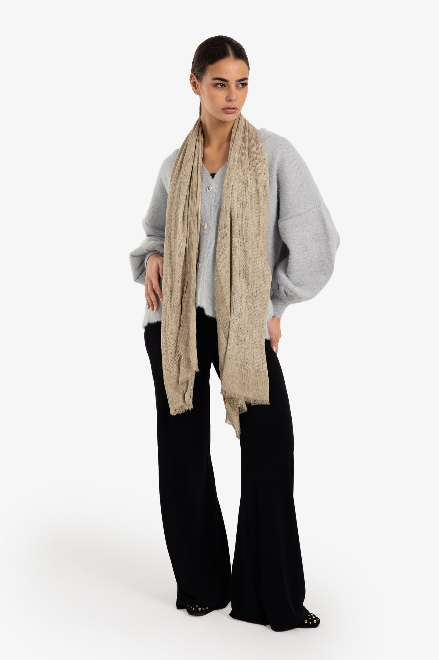 Perforated Rectangular Scarf