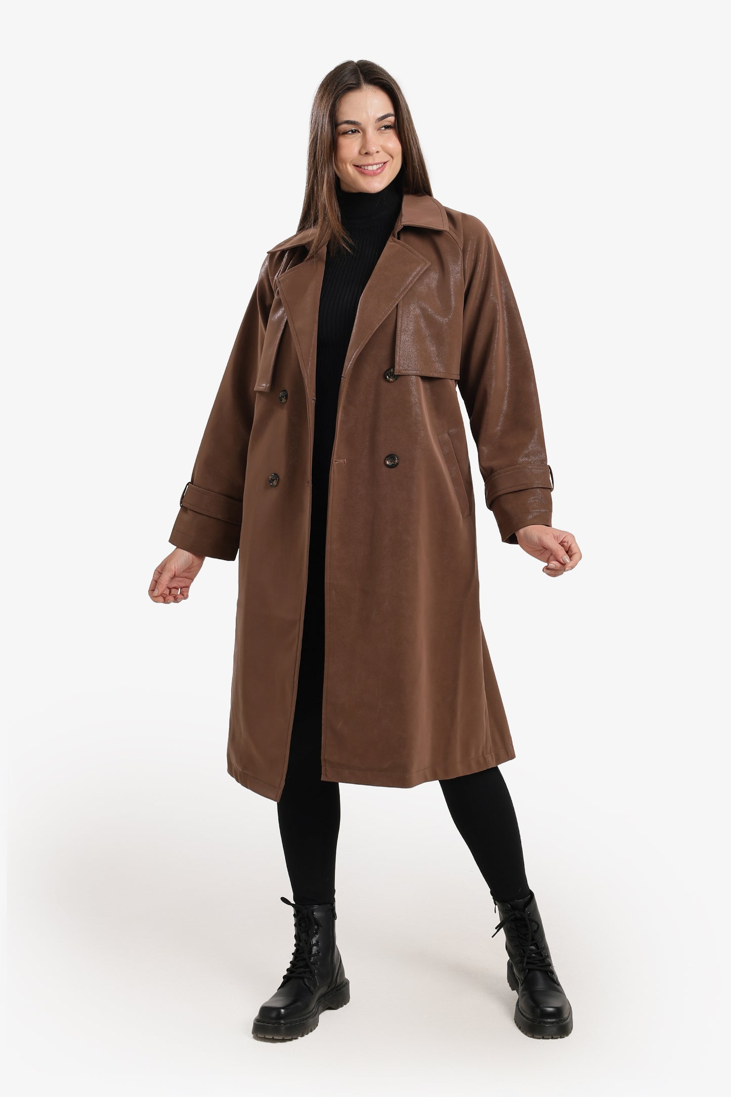Leather Trench Coat