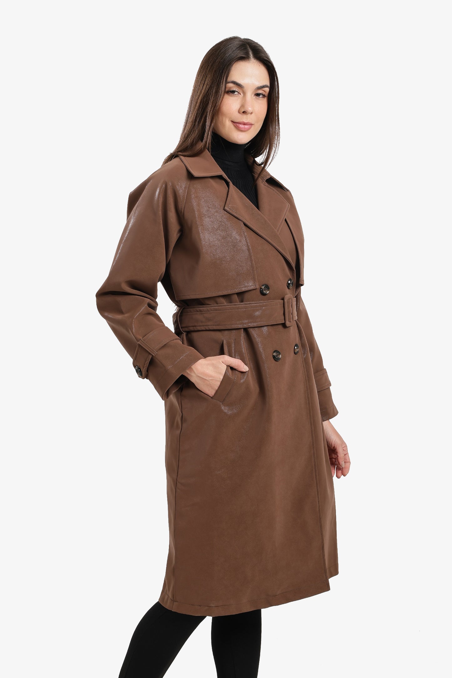 Leather Trench Coat