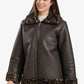 Fur-Lined Leather Jacket