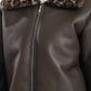 Fur-Lined Leather Jacket