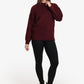 Ribbed-Trim Knit Pullover