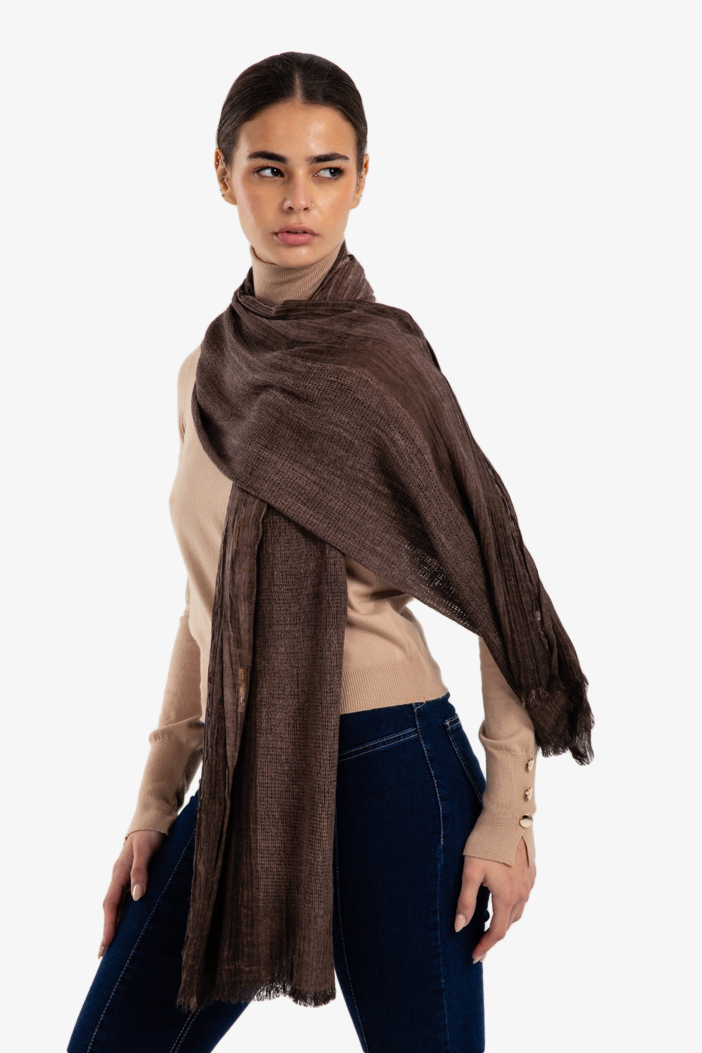 Perforated Rectangular Scarf