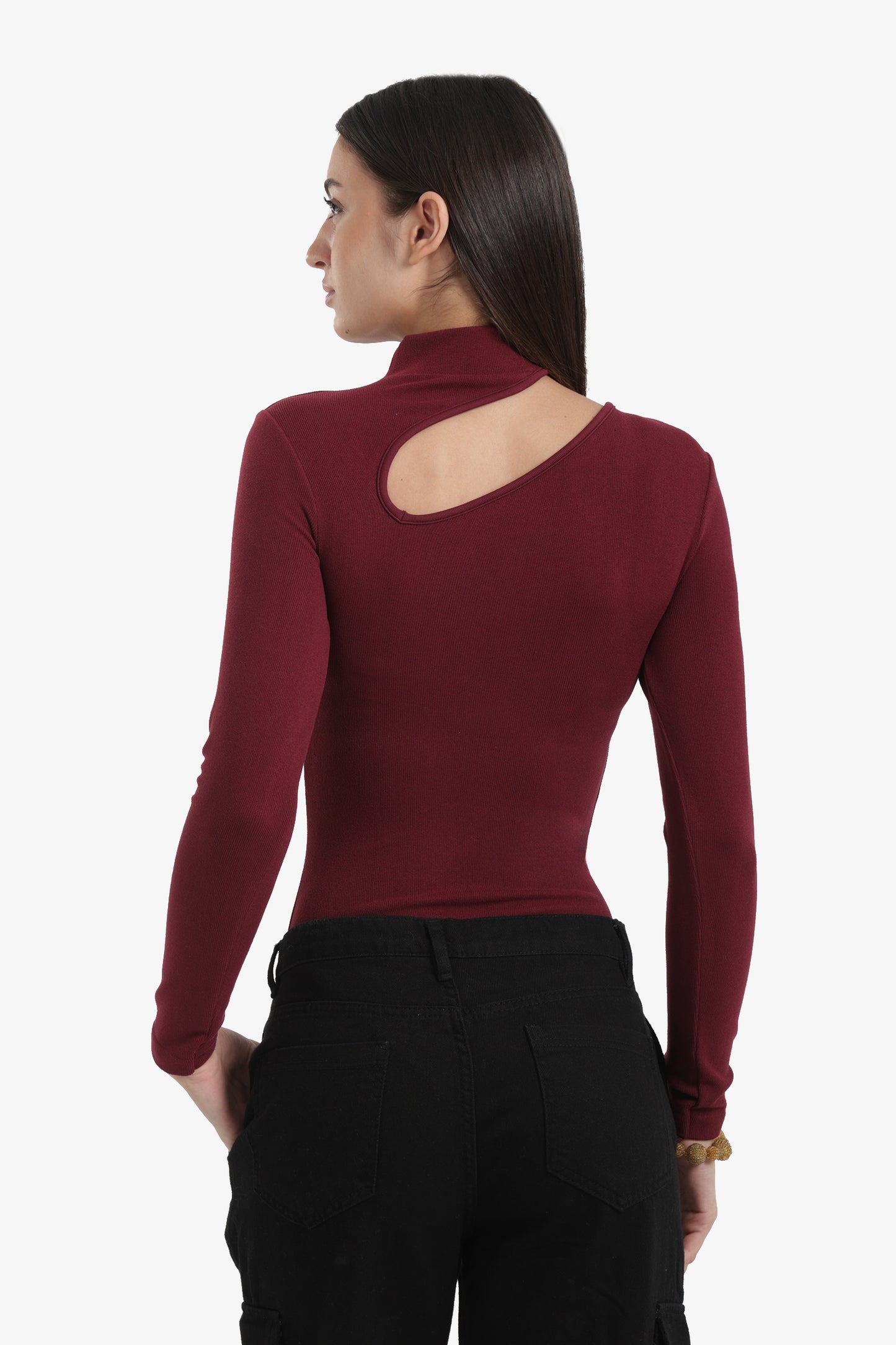 بودي سوت ميكروفايبر مضلع بفتحة 