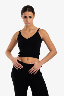 Cropped Slim Fit Top