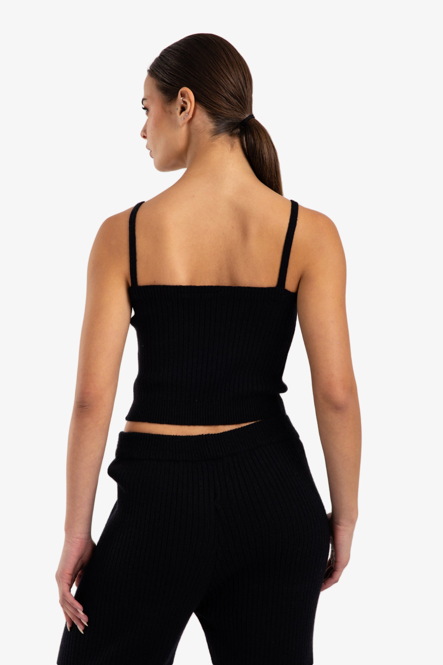 Cropped Slim Fit Top