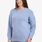 Ribbed-Trim Knit Pullover