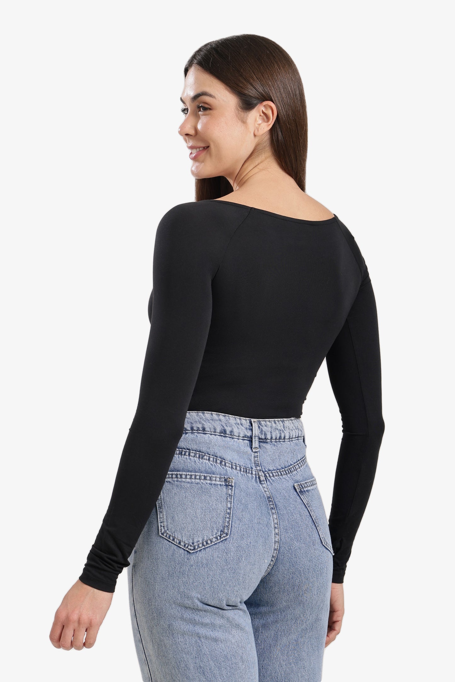 Bodysuit with Thumbhole Cuffs