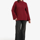 Mock Neck Ribbed Pullover