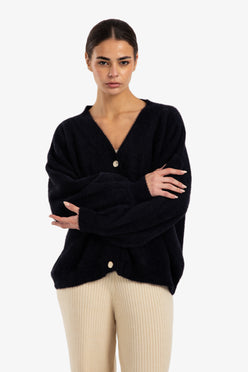 Relaxed V-Neck Cardigan