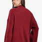 Mock Neck Ribbed Pullover