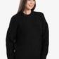 Ribbed-Trim Knit Pullover