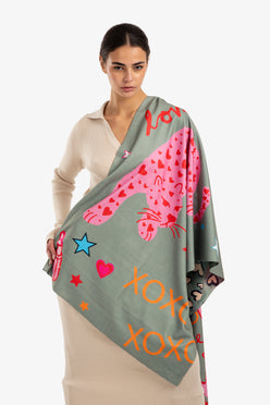 Double-Face Printed Scarf