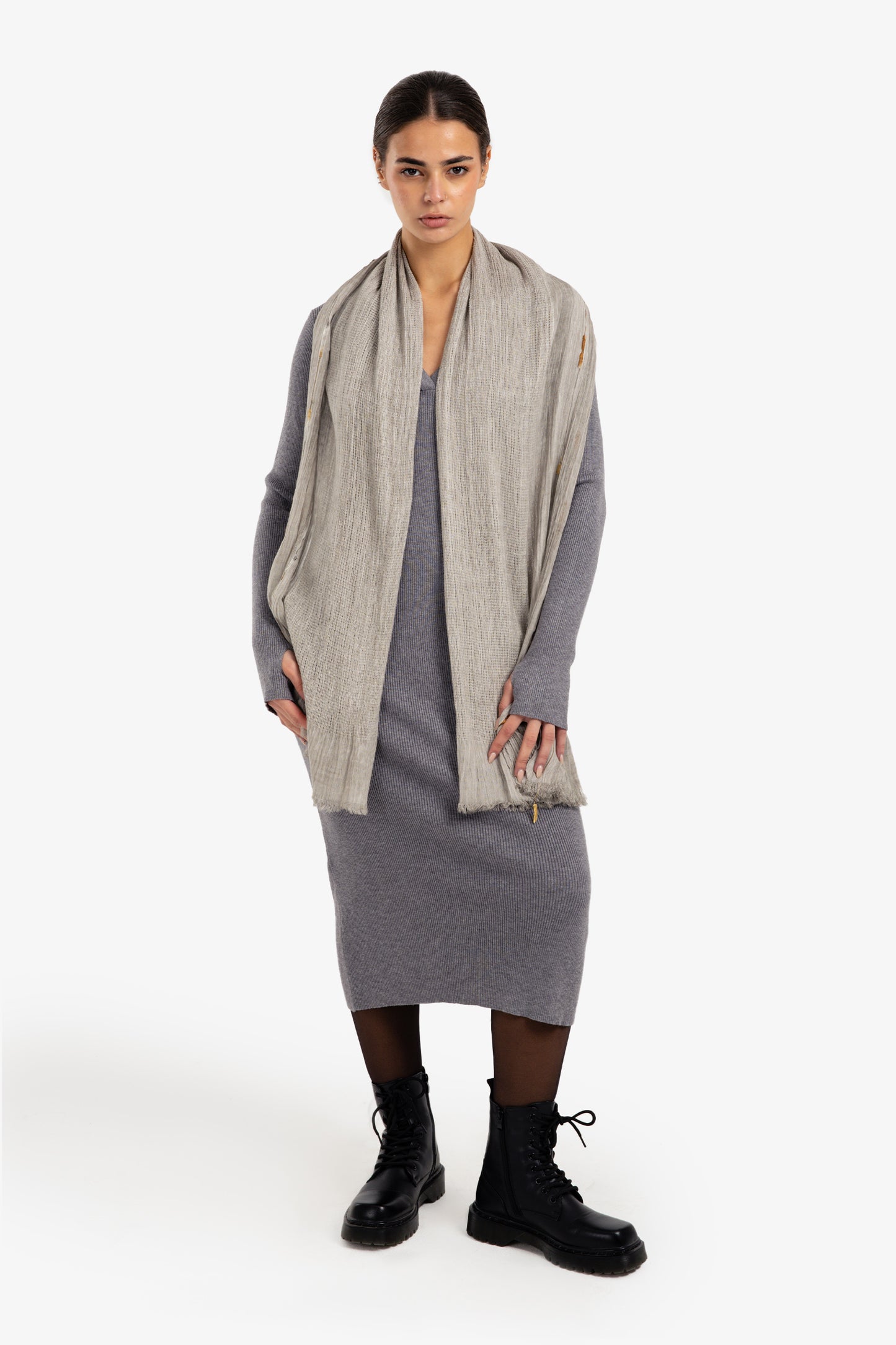 Perforated Rectangular Scarf