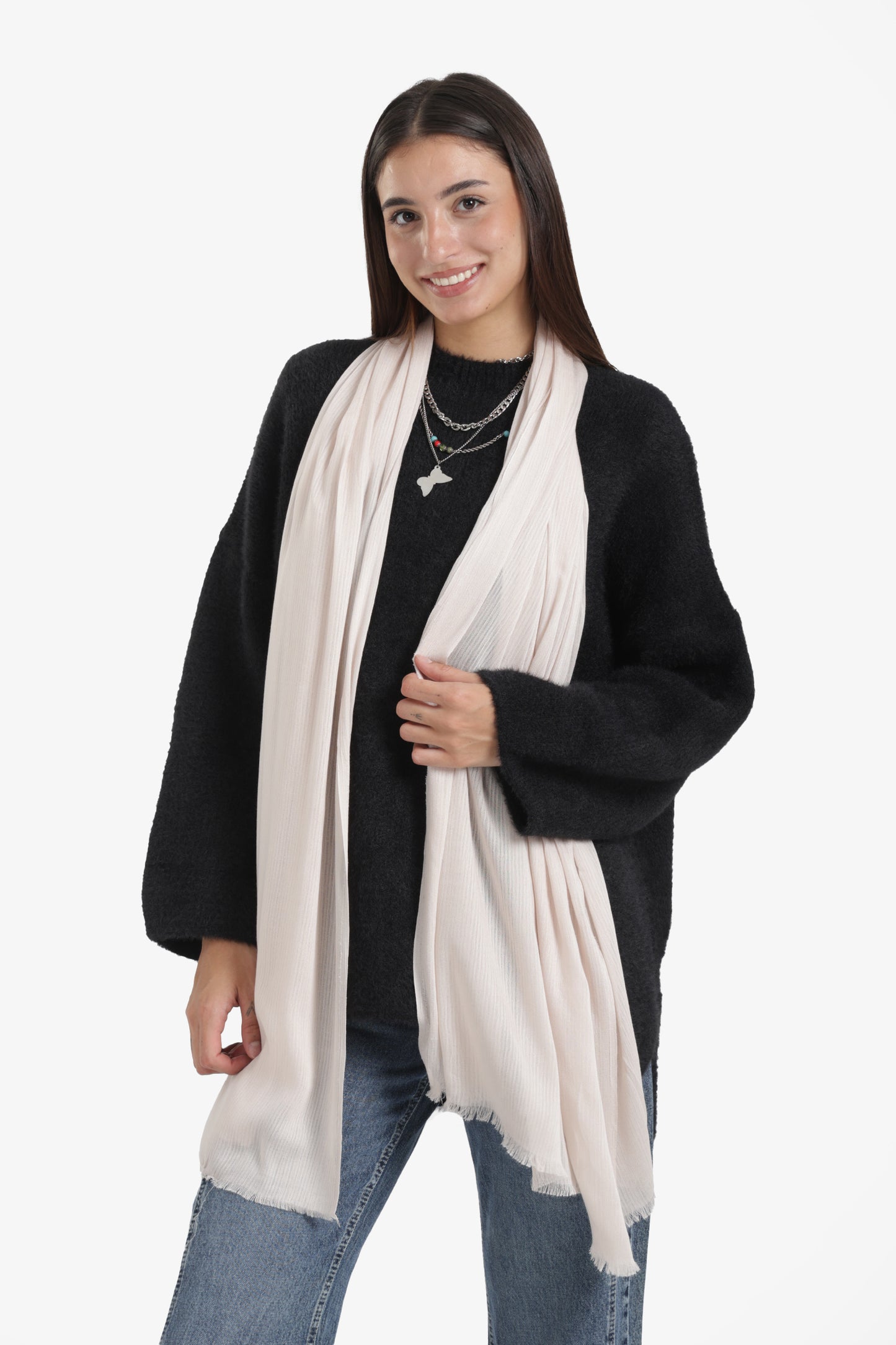 Ribbed Rectangular Scarf