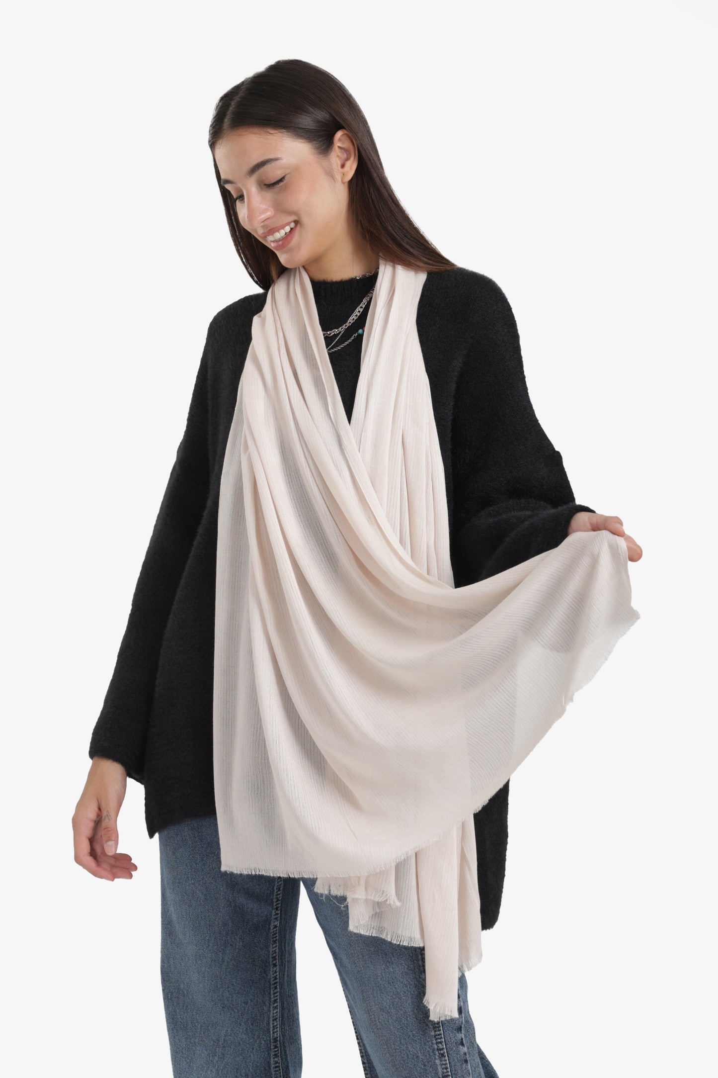 Ribbed Rectangular Scarf