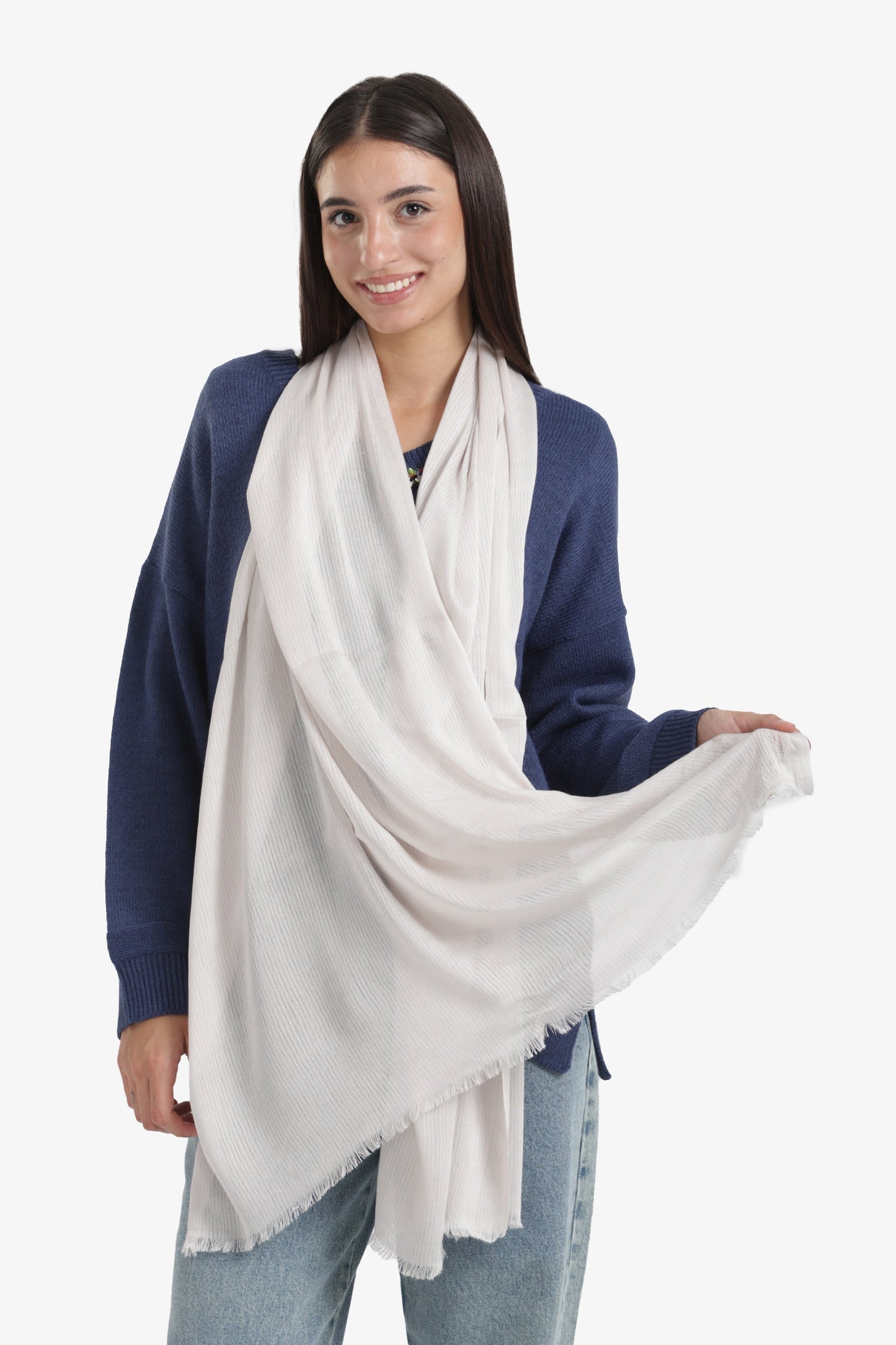 Ribbed Rectangular Scarf