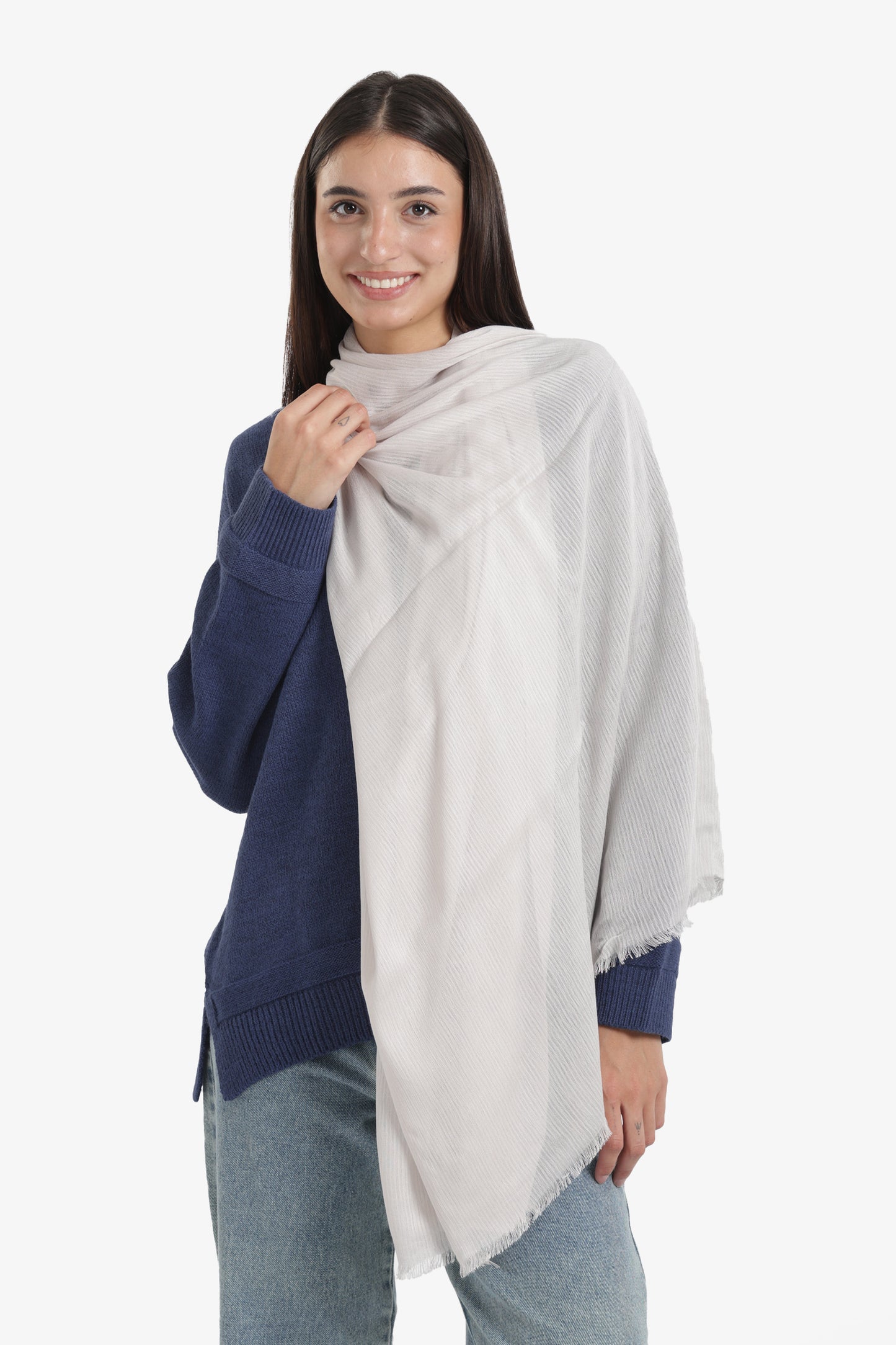 Ribbed Rectangular Scarf