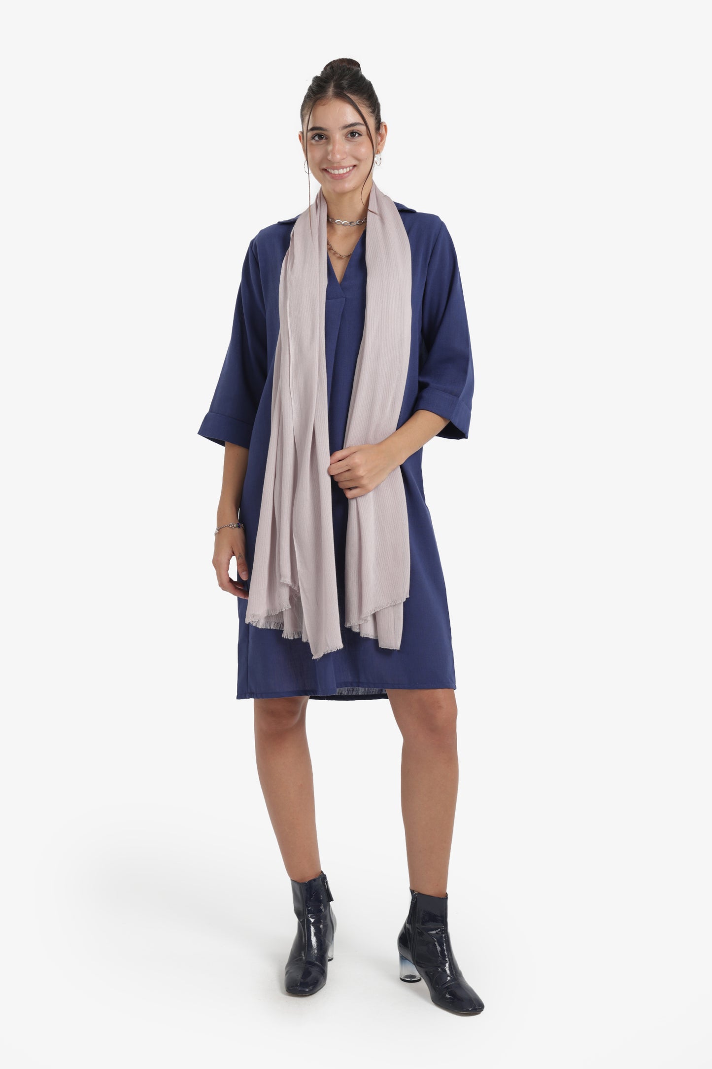 Ribbed Rectangular Scarf