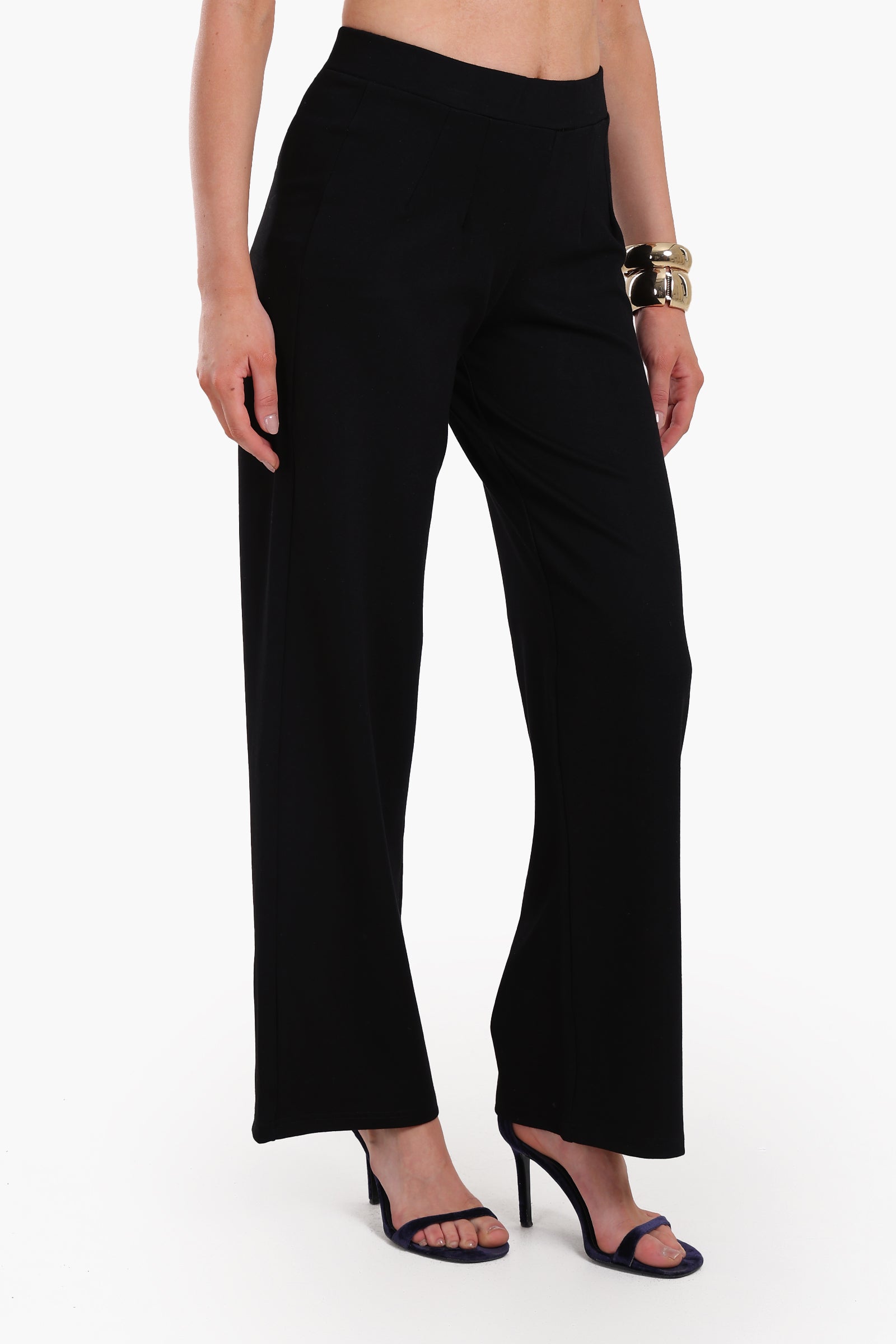 بنطلون جيرسي أسود