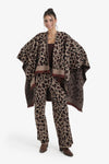 Leopard Pattern Poncho