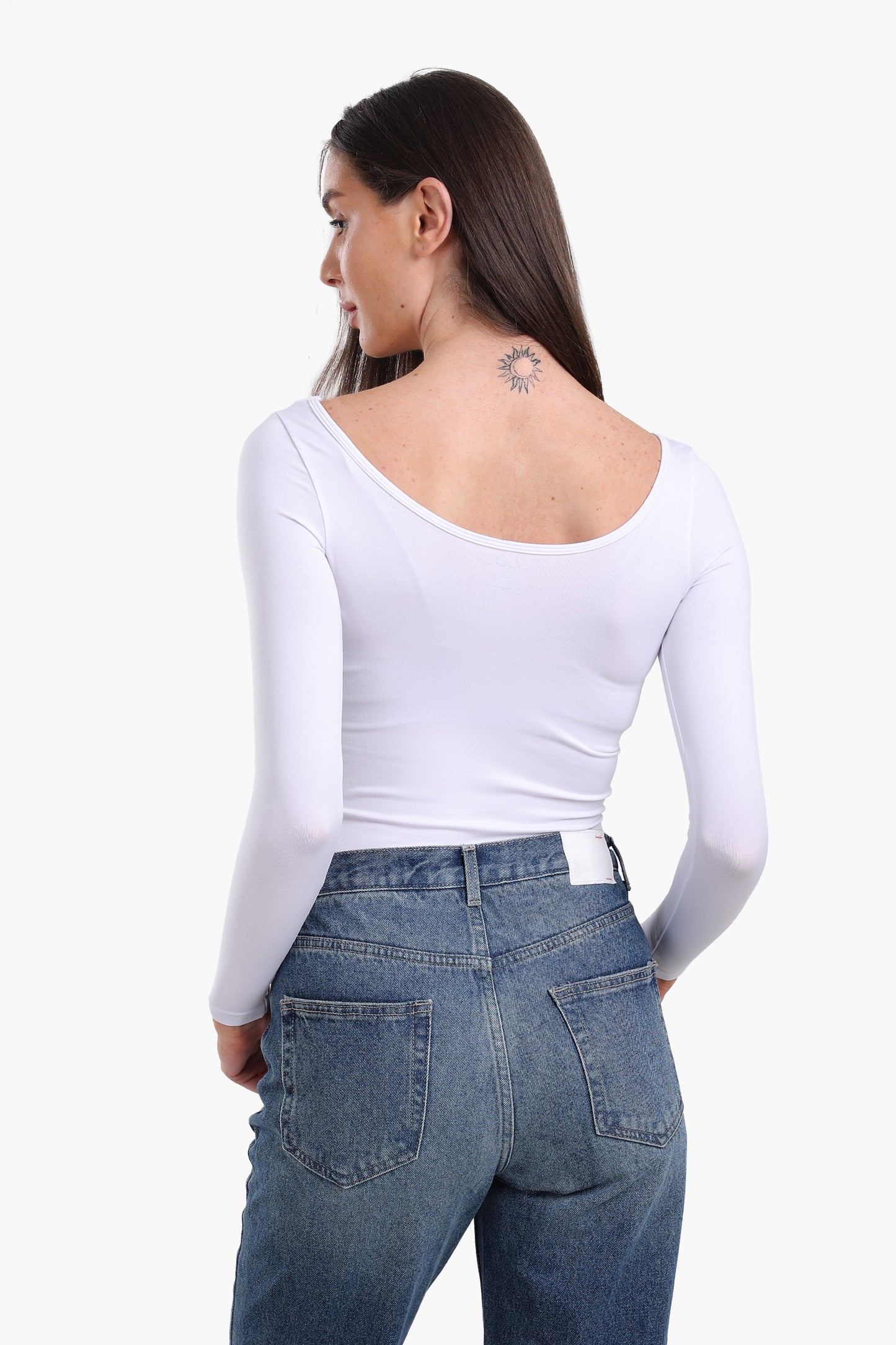 توب أوف شولدر بأكمام طويلة 