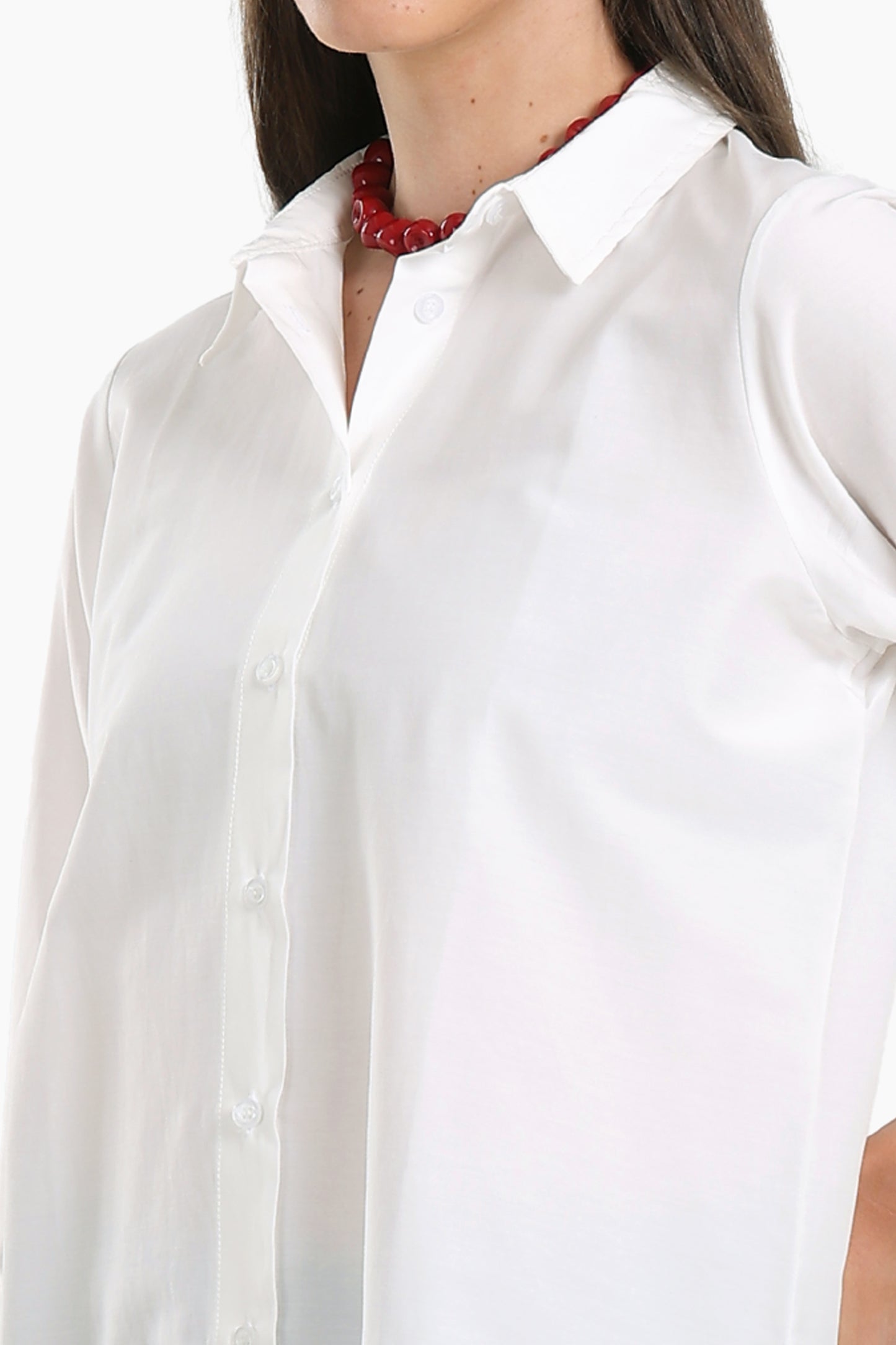 قميص طويل سادة بكم