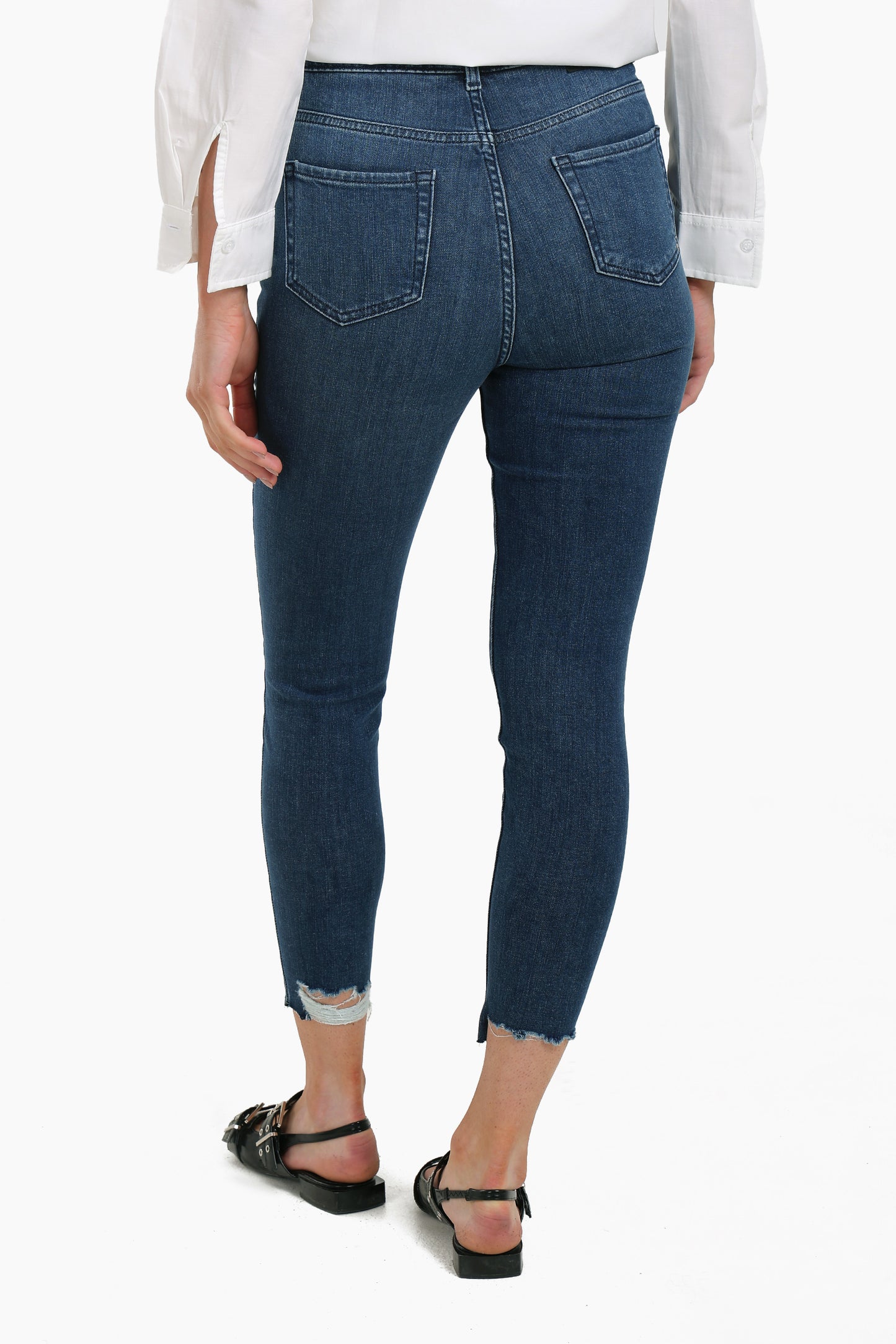 Distressed High Waist Jeans