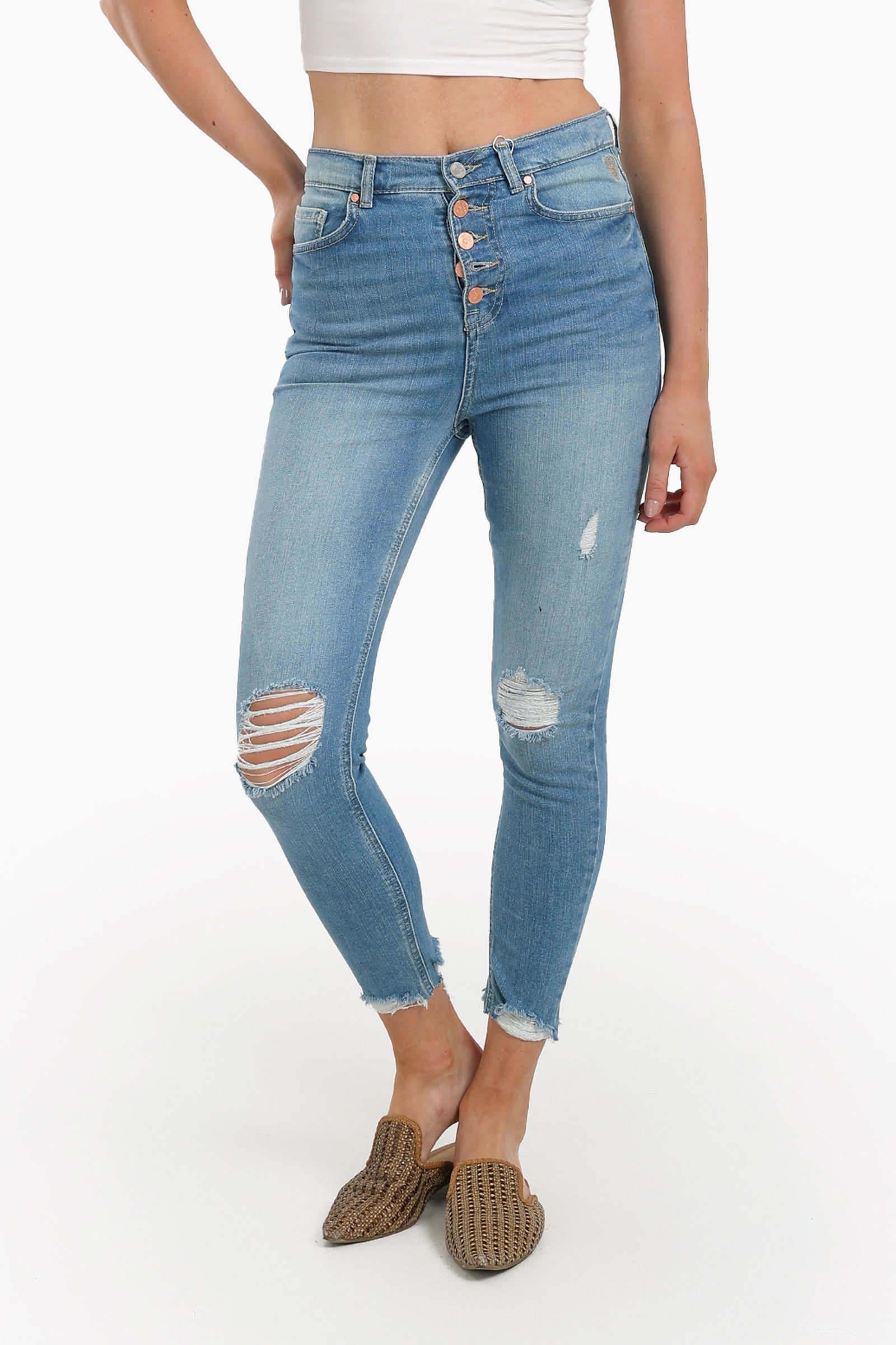 Ankle Length Skinny Jeans