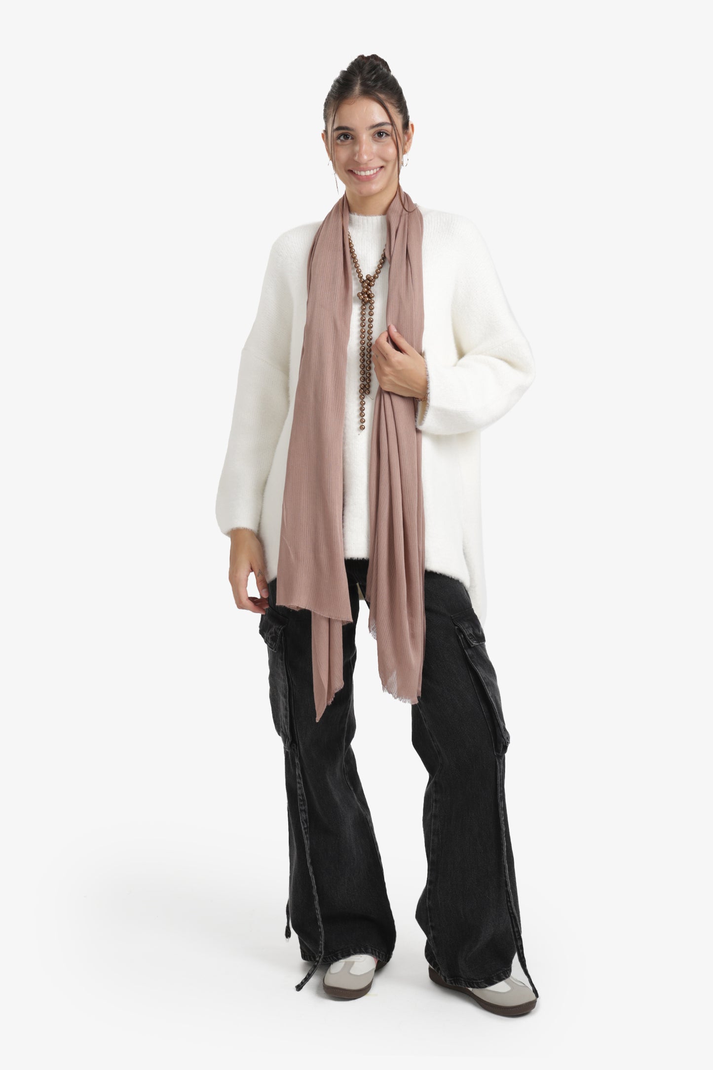 Ribbed Rectangular Scarf