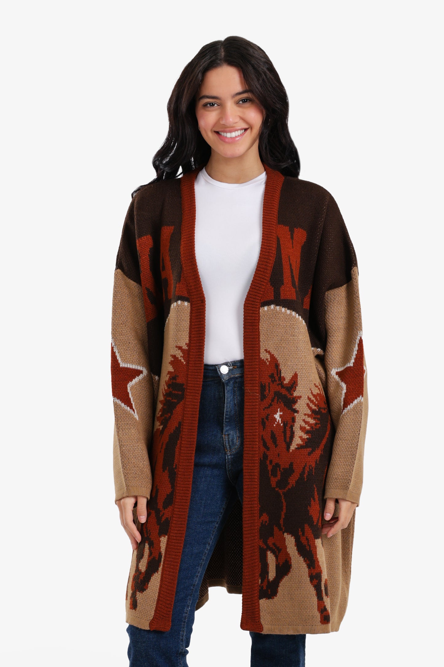 كارديجان مفتوح بطابع غربي