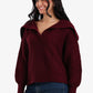 Puff-Sleeve Ribbed Pullover