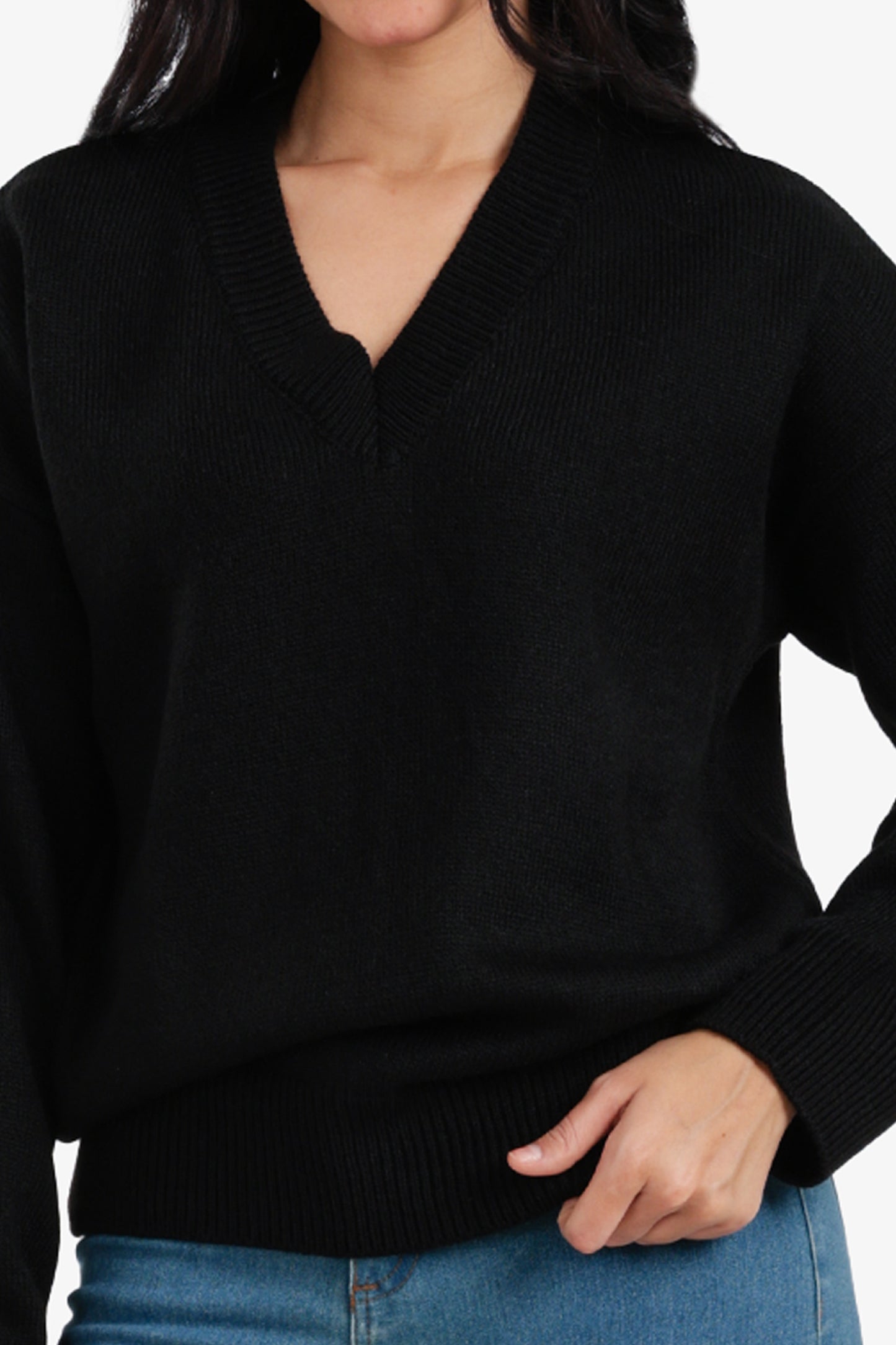 بلوفر بأكتاف منخفضة