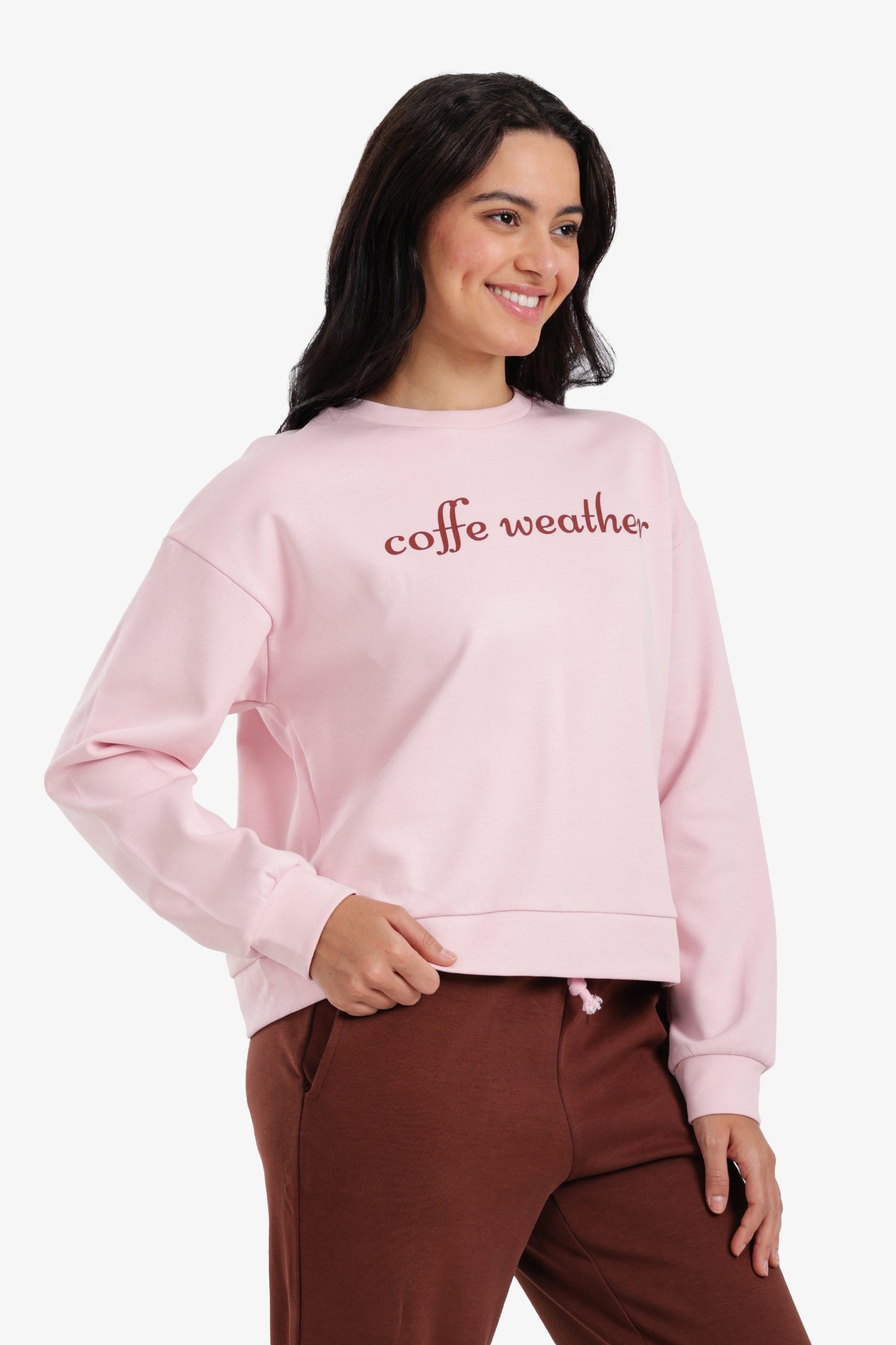 سويت شيرت مريح بطباعة