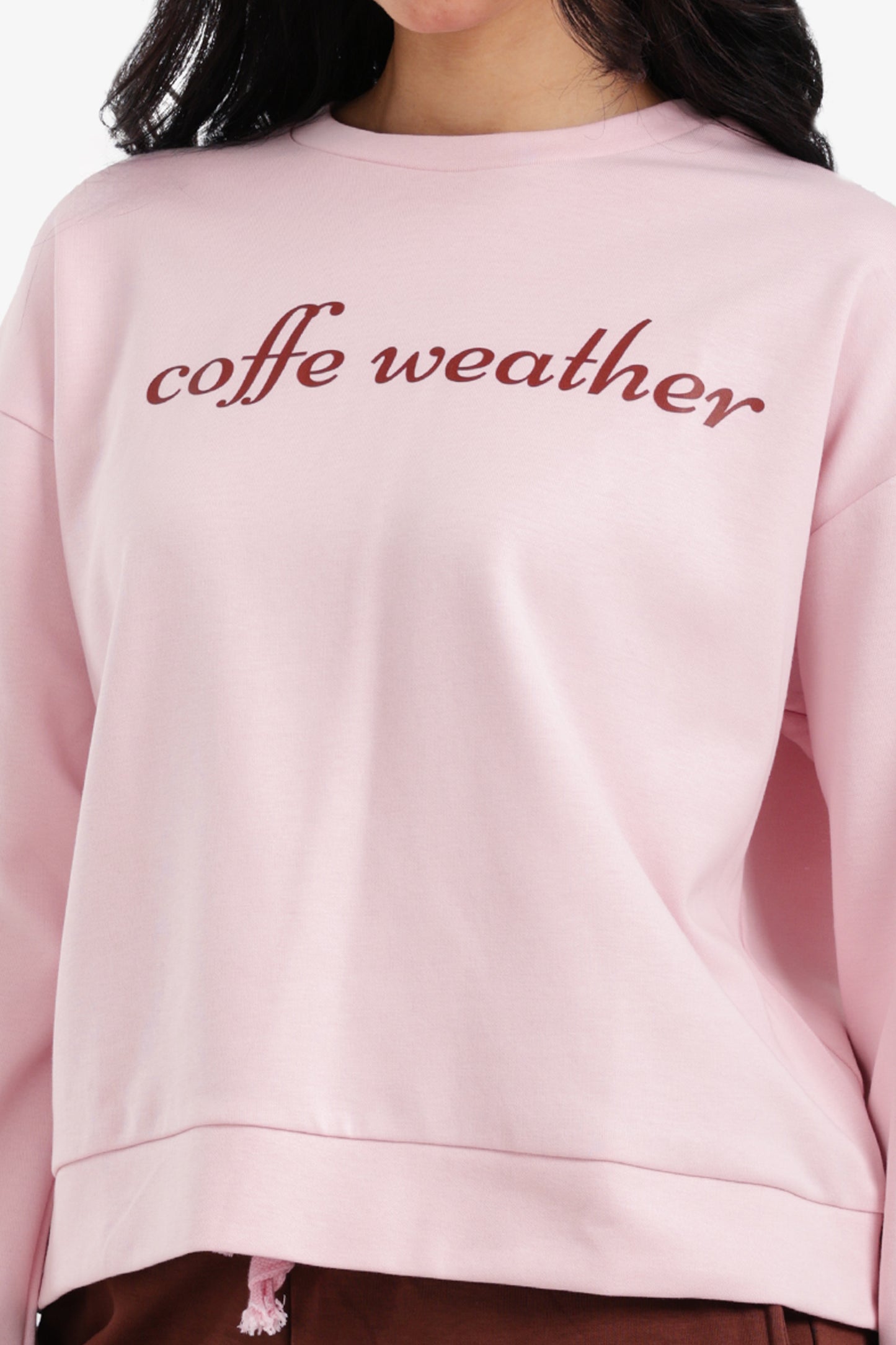 سويت شيرت مريح بطباعة