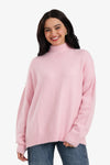Relaxed Mock Neck Pullover