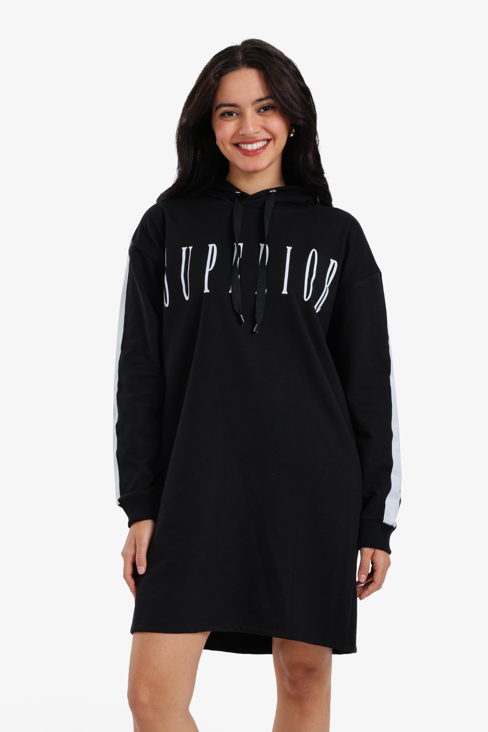 Hooded Lounge Sweatshirt Dress