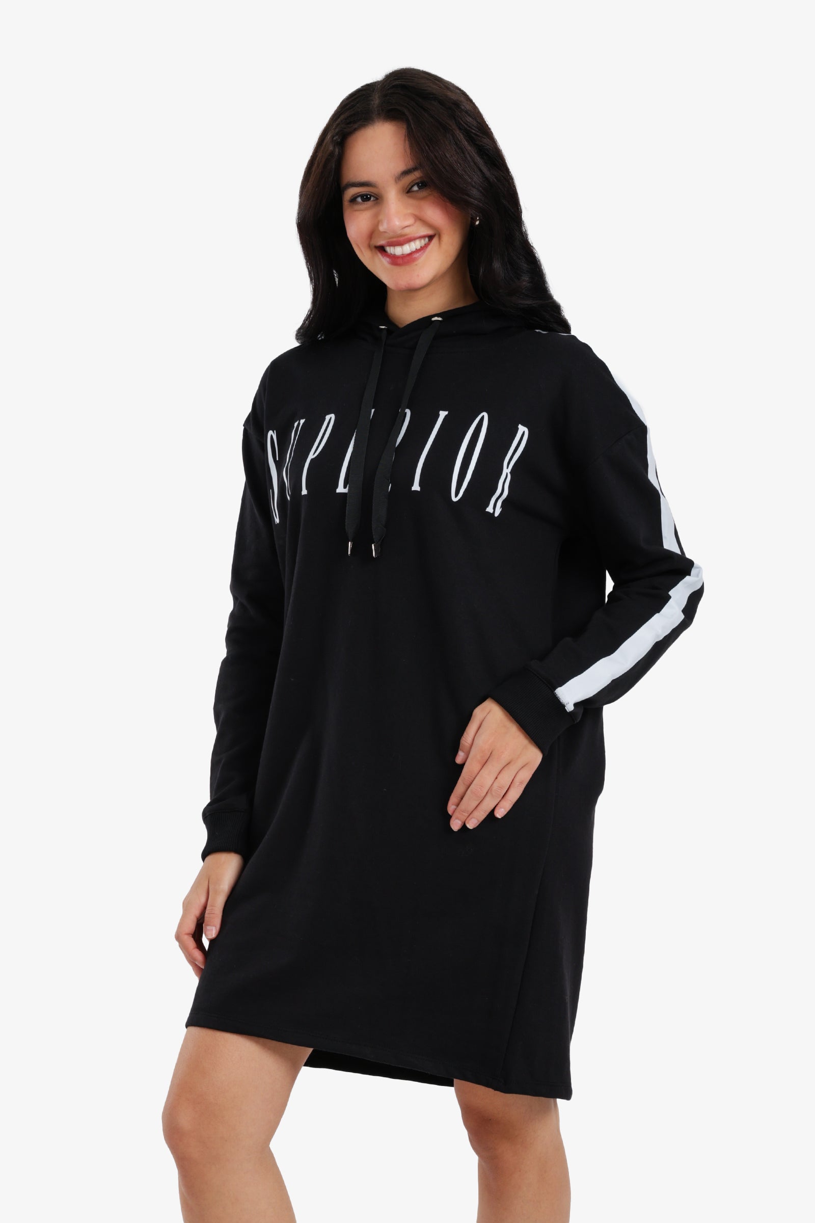 Hooded Lounge Sweatshirt Dress