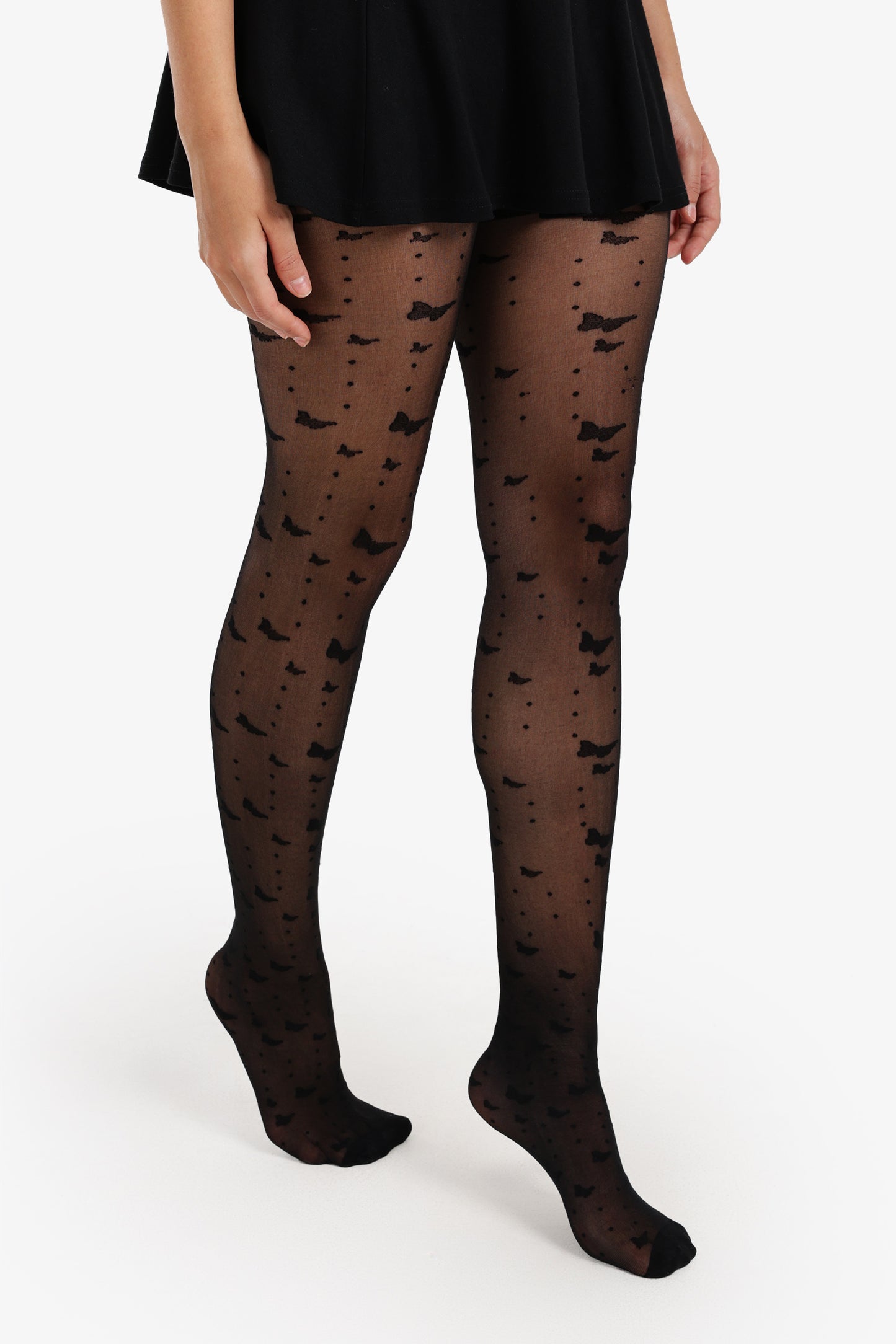 Patterned Voile Tights