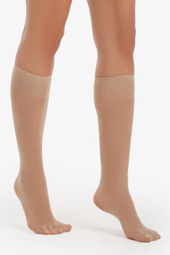 High-Knee Voile Socks