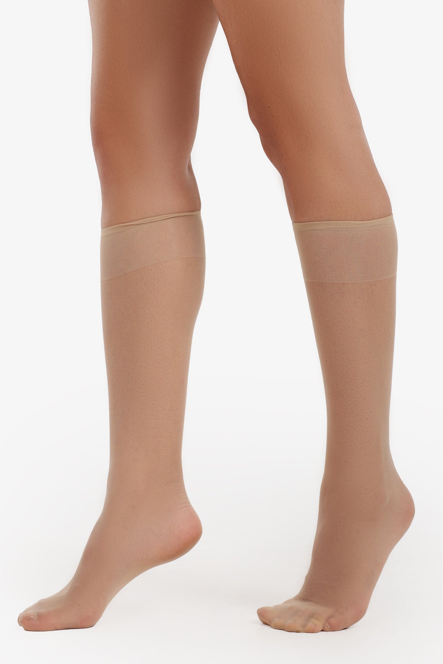 High-Knee Voile Socks