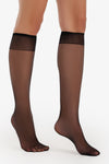 High-Knee Voile Socks