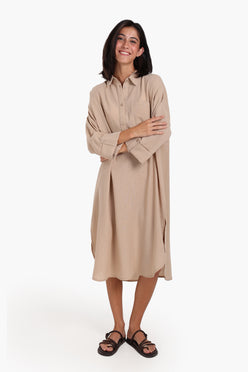 3/4 Sleeves Midi Dress