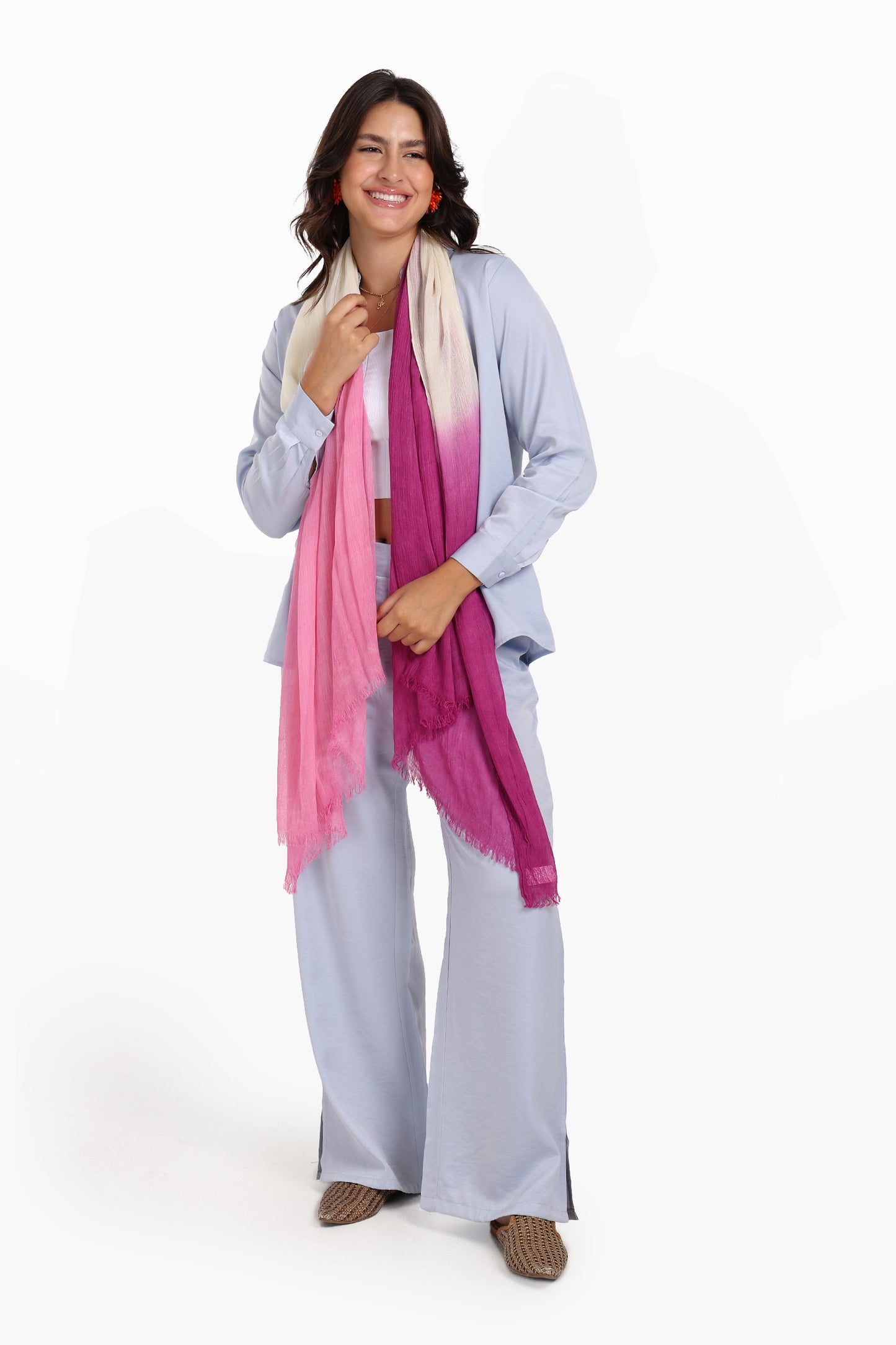 Gradient Cotton Scarf