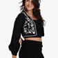 Embroidered Cropped Jacket