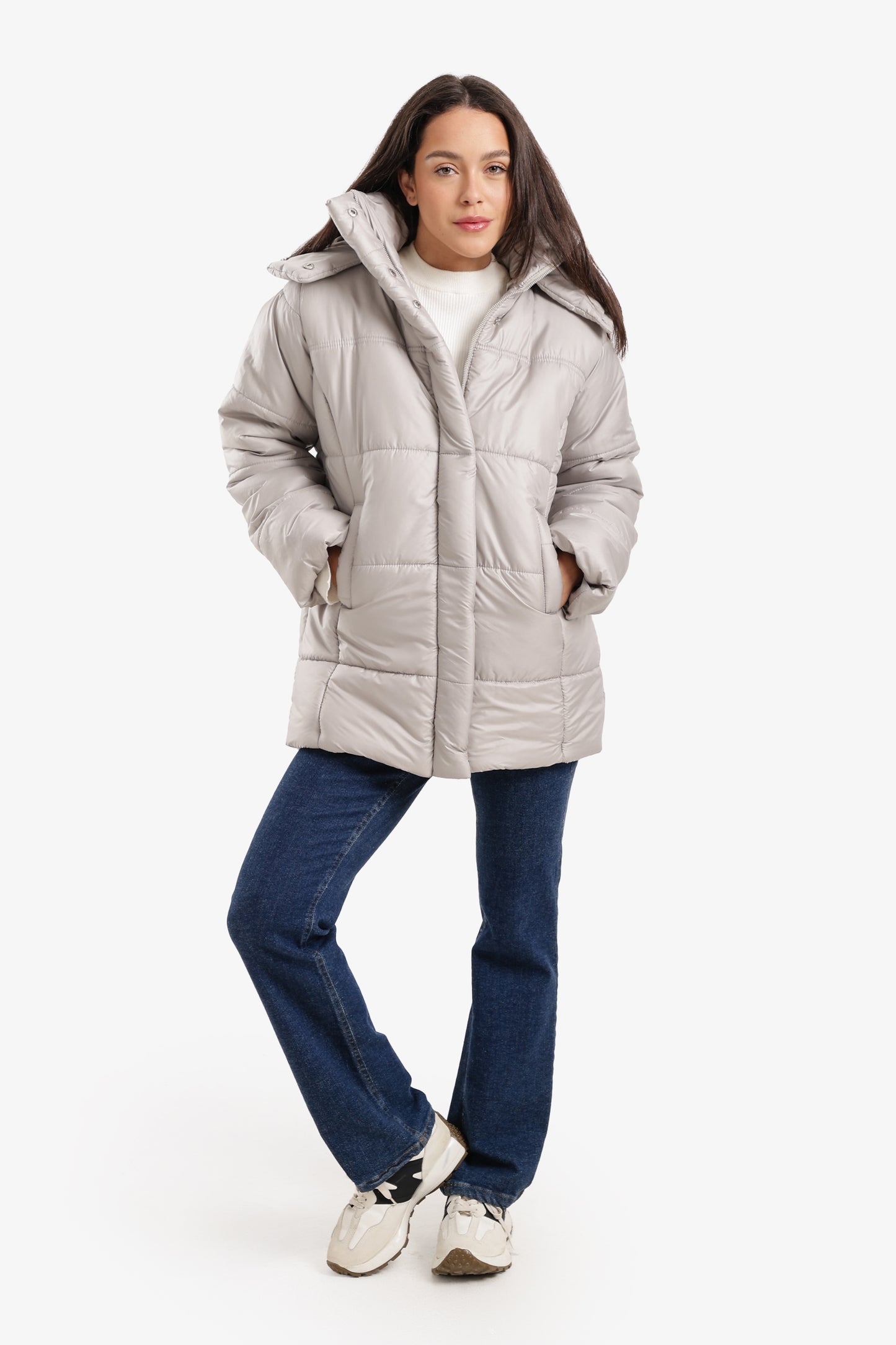 Hooded Long Puffer Jacket