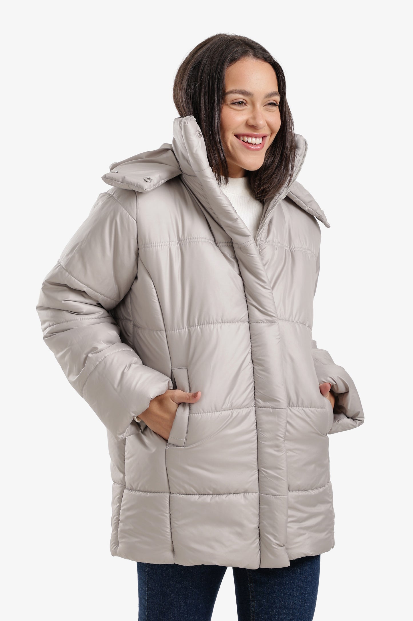 Hooded Long Puffer Jacket